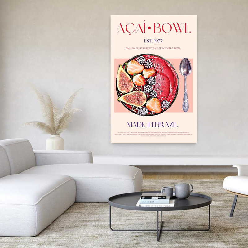 «Vibrant Aasaas Fruit Bowl», art mural vibrant, H 60 po x l 40 po