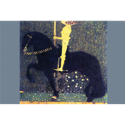 « the life of a difficulté the golden knights » par gustav klimt, print