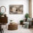 Soft Neutral Abstract Artwork with Linear Black Accents, Living Room Pictures, Framed Canvas Giclee Print Wall Art-125390494-125390493