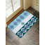 Tapis pour salle de bain à motif géométrique à motif géométrique 16L x 24W