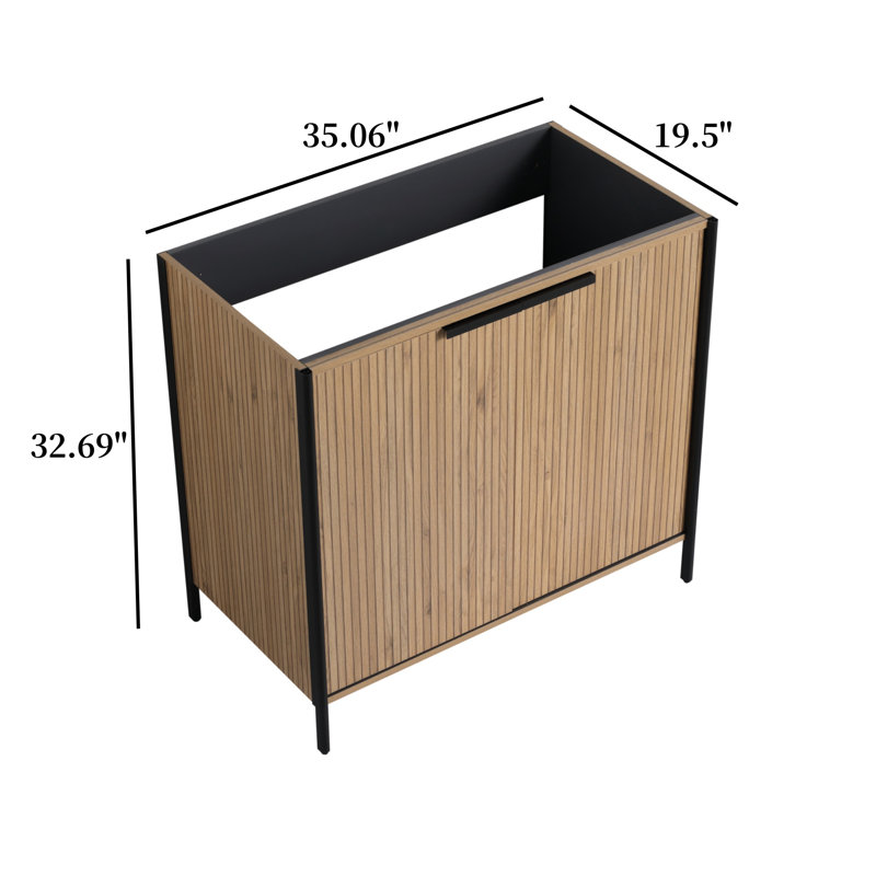 Armoire de salle de bain autoportante 36 po sans lavabo