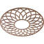 32 po x P 11 po x P 3/8 po, médaillon de plafond en bois ajouré, panneau de fibres à densité moyenne brute-63411899-63411919