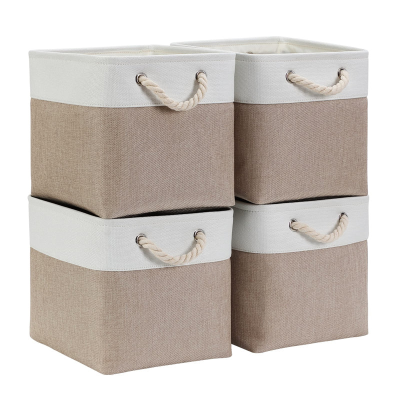 August Grove Fabric Decorative Bin