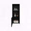Obregon 43" Tall One-Door Wall Cabinet with Two Open Shelves-674167708