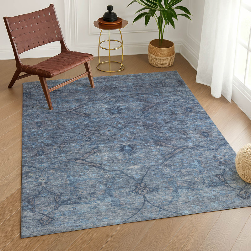 Machine Washable Indoor/Outdoor Chantille ACN2299 Global Rug, Rectangle 3' x 5'