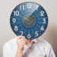 Horloge murale Naanle Vintage Mandala Pattren