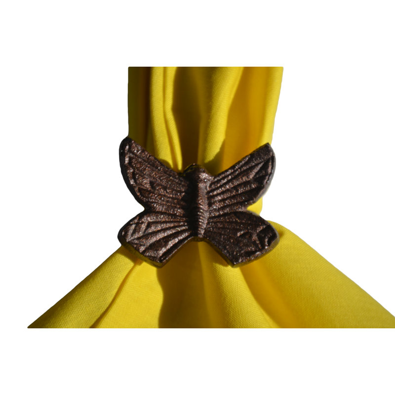 Rond de serviette papillon, Cuivre