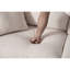 Lit de bébé 2 en 1 beige, canapé modulaire rembourré 81,5 po, matelas confortable en mousse à mémoire de forme de 3,35 po, tissu, cadre pour petit décor beige, cadre, appartement-1240769577-1240769578