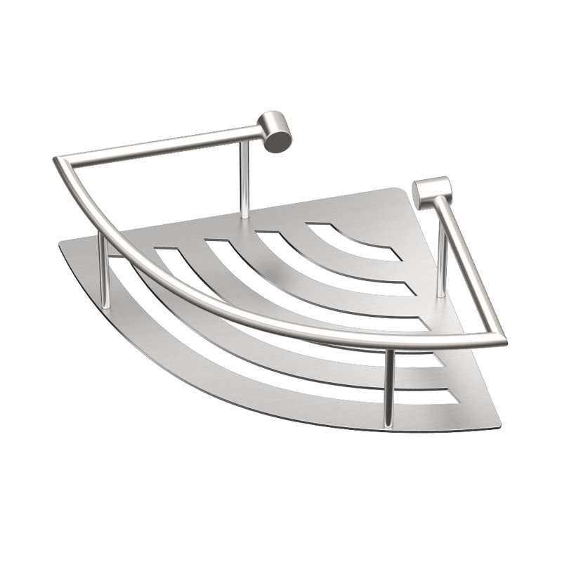 Tablette de douche Elegant, H 2,7 po x l 11 po x P 7,65 po, Chrome brossé