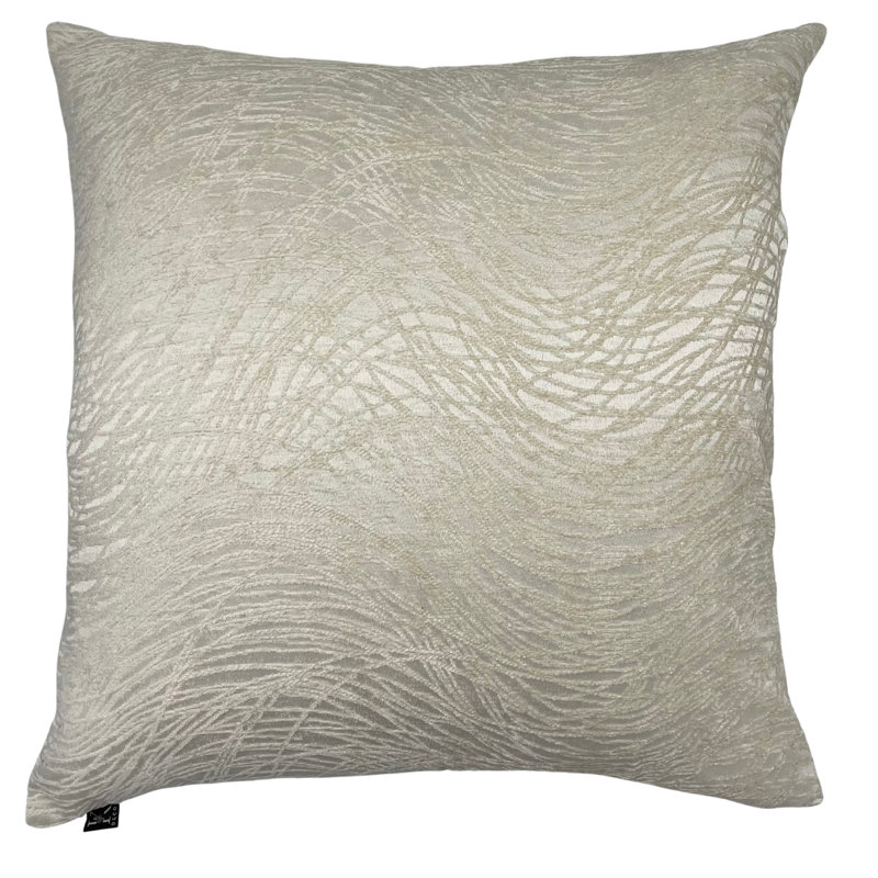 Housse de coussin en velours, Ivoire