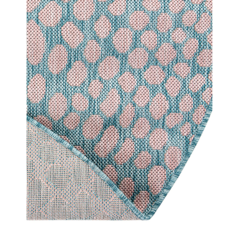 Tapis d'extérieur Jill Zarin Cape Town, Rond 6 pi 7 po