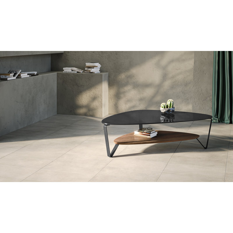 Dino Coffee Table, 15.5" H x 55" L x 33.5" W, Natural Walnut