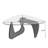 Mid-Century Modern Wood Center Table Small Farmhouse Coffee Table For Living Room, Brown-787249119-787249121-787249123