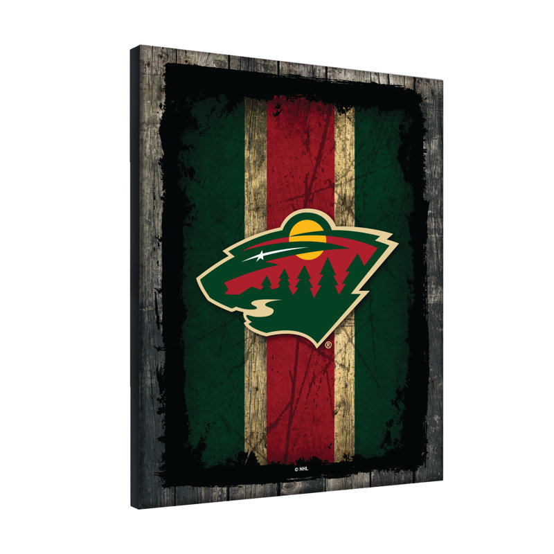 Art sur toile NHL Logo, Wild du Minnesota, H 32 po x l 24 po x P 1 po