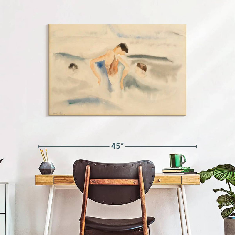 Three Figures In Water