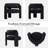 Modern Upholstered Barrel Dining Armchair-568096111