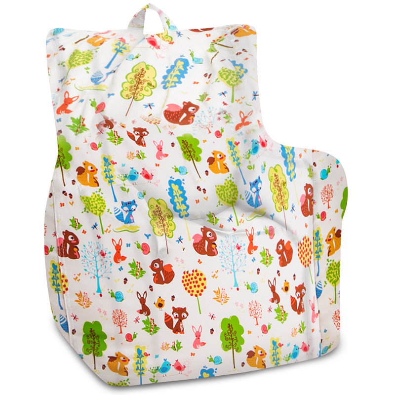 Bean Bag Chair Structured Seat for Toddlers and Kids, Comfy Chair for Gaming, Reading, and Watching TV for Children, Pasadena Chair, Multiple Colors and Fabrics