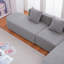 Modern L-Shape Boucle Sofa With Curved Seat, Perfect For Comfort And Stylish Living Rooms, Facing Right.