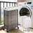Laundry Cart, Wheeled Laundry Basket, Small Laundry Basket, Equipped With 2 Detachable Inner Lining Bags And 2 Mesh Bags, Slim Wicker Laundry Basket, Suitable For Bathrooms And Bedrooms-124063045
