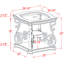 Table de bout avec tablette Reo