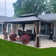 PURPLE LEAF 12' X 16' Hardtop Gazebo Canopy for Patio Deck Backyard Heavy Duty Outside Sunshade with Netting and Curtains Outdoor Permanent Metal Pavilion