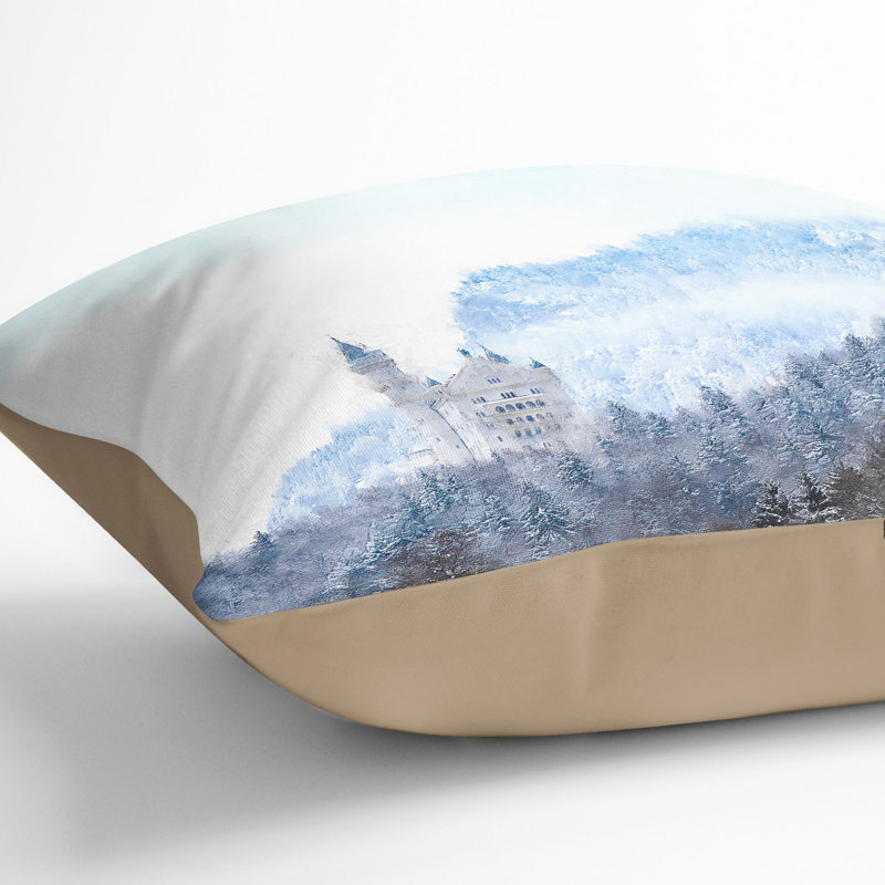 Square Throw Cushion, 40cm H x 40cm W x 15cm D, Stone