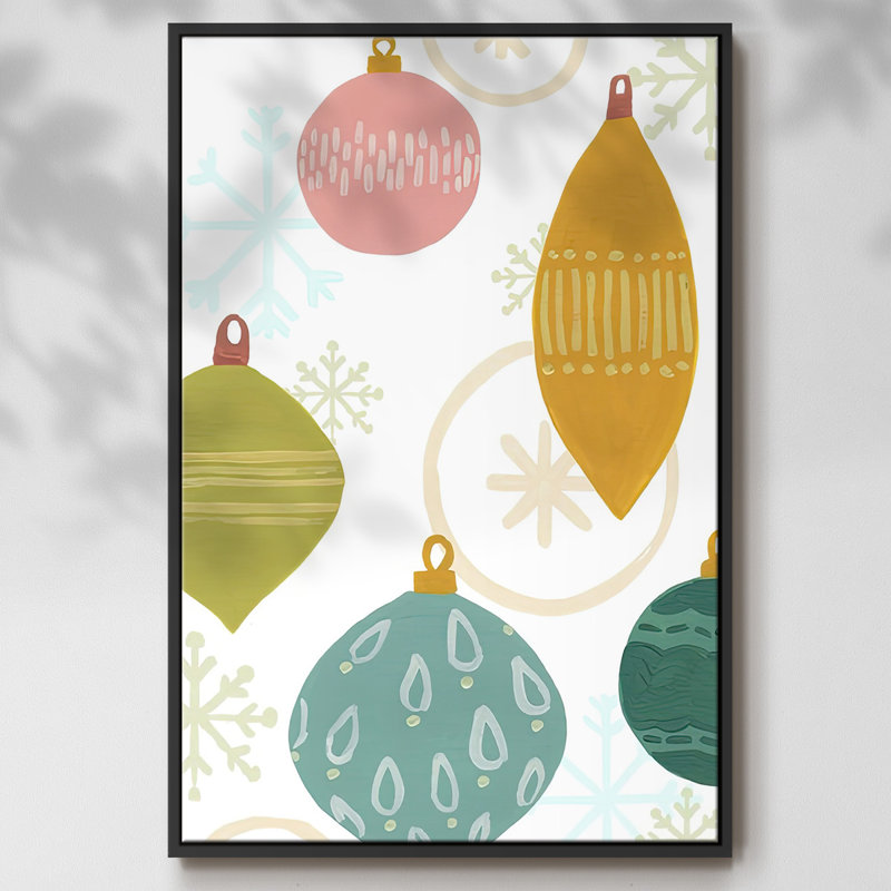 Collection Modern Holiday B, H 25 po x l 17 po x P 1,5 po, Noir