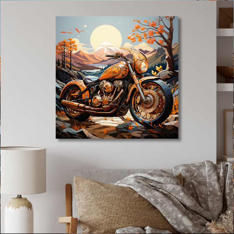 «Orange Orange» par Wanderlust II - reproduction sur toile, H 30 po x l 30 po x P 1 po, Toile tendue