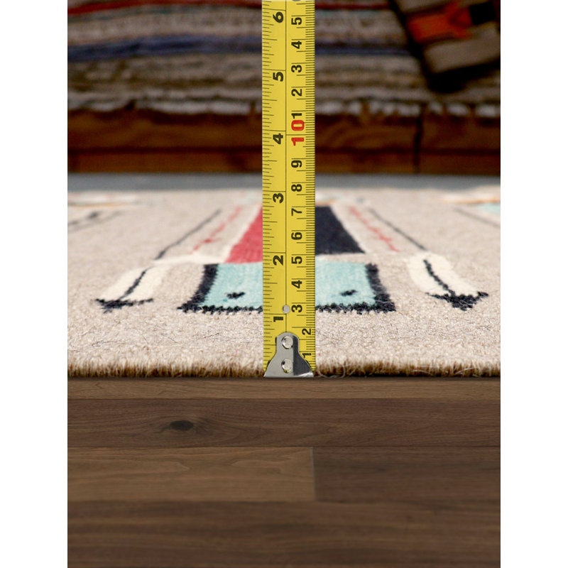 Striped Area Rug in Mocha