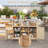 50'' Outdoor Solid Wood Kitchen Island Cart, Rolling Bar Cart, Grill Cart, Farmhouse Outdoor Grill Table With Stainless Steel Top, Spice Rack, Towel Rack For Kitchen&Bbq-104940891