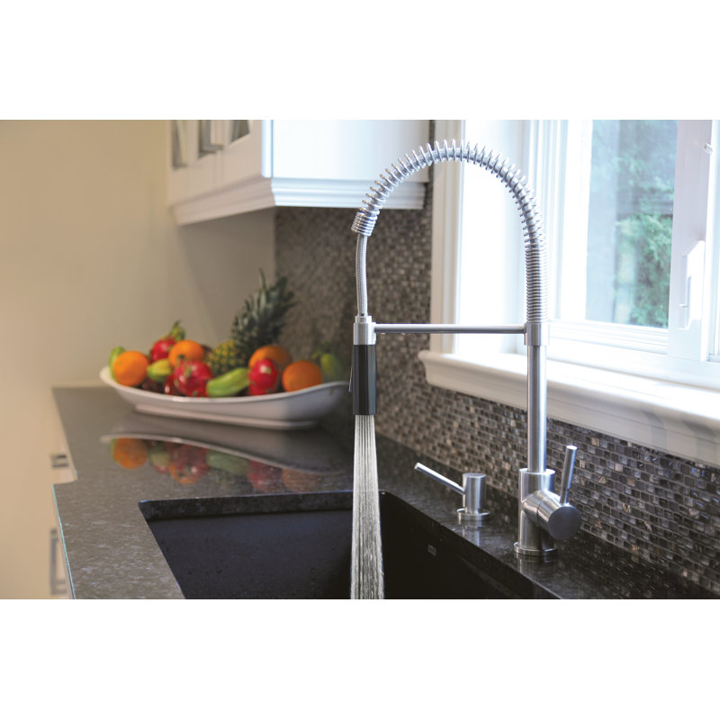 Bistro™ Pull Down With Accessories, Stainless Steel/Black