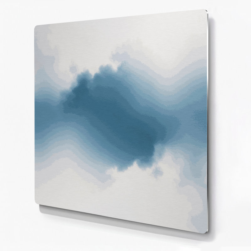 Minimalisme 92, art mural gris en métal, H 12 po x l 12 po
