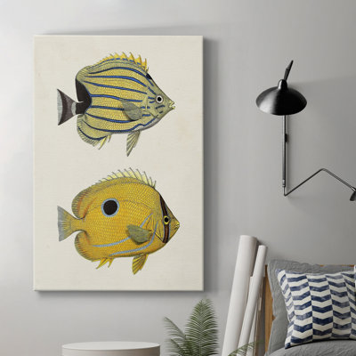 " Yellow And Gray Fish III "