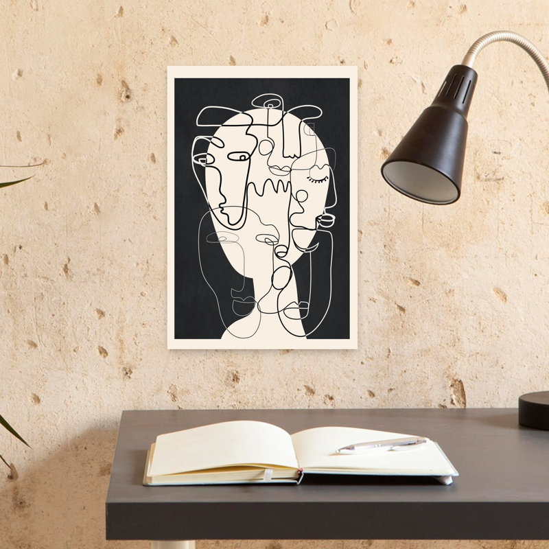 Art contemporain contemporain abstrait, H 18 po x l 12 po