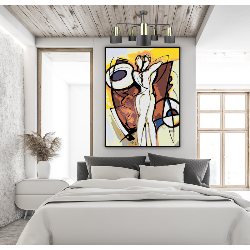 Mahadi Semi Flush Mount, Black/Gold