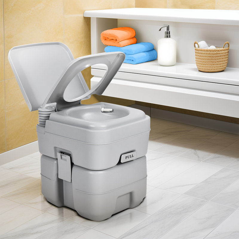 Toilette portative 5,3 gallons avec réservoir à déchets détachable Edrosie Inc
