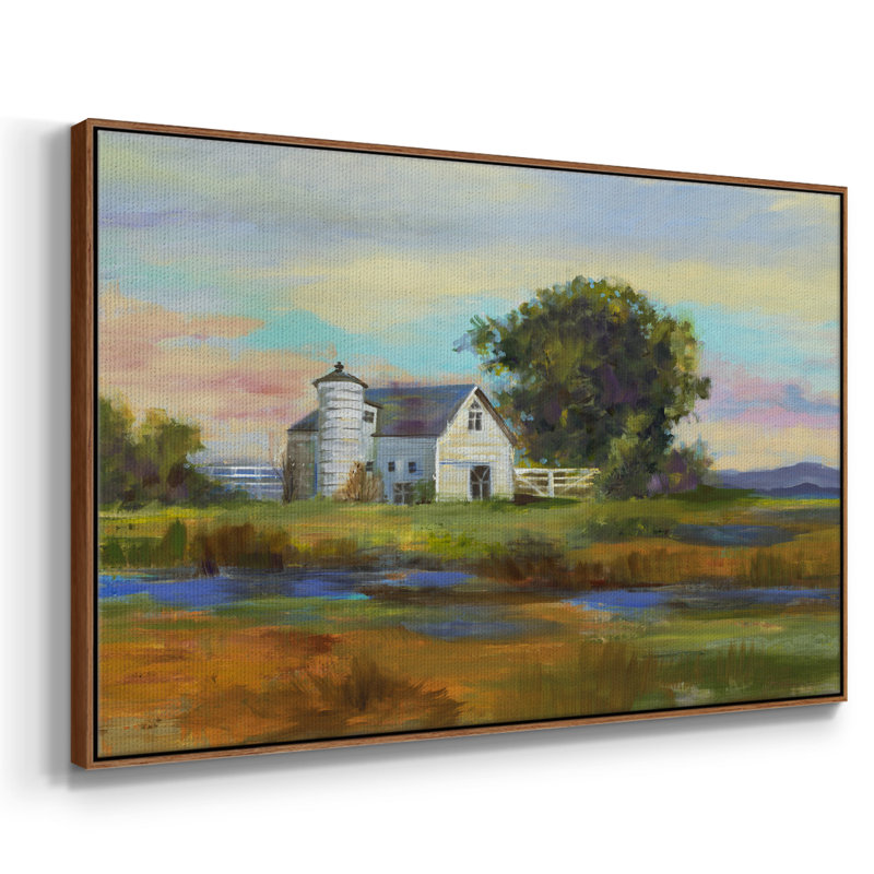 «Down By The Barn», reproduction d'art sur toile, Noyer, H 17 po x l 25 po x P 2 po