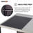 Sunjoy 25 in. W x 21 in. D x 36.02 in. H Modular Kitchen Island Counter with Stainless-Steel Countertop and Cabinet,Open Storage Shelf and Cabinet