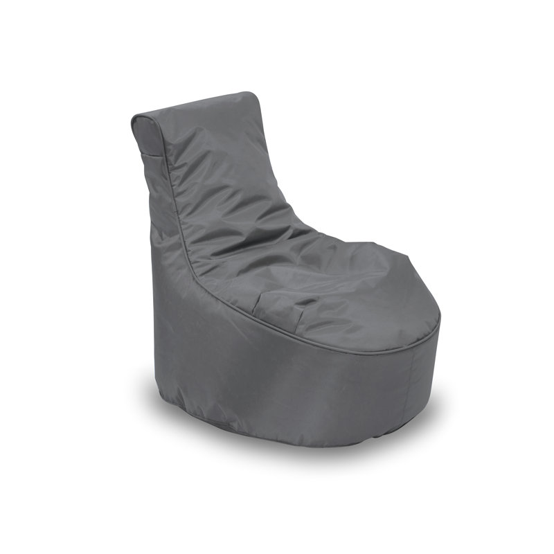Polyester Outdoor Friendly Refillable Classic Bean Bag, Grey