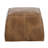 Laurenn Faux Leather Pouf - Brown-482544367