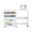 Table de couture pliante 46 po x 15,5 po, station de bricolage portative avec tablette de rangement