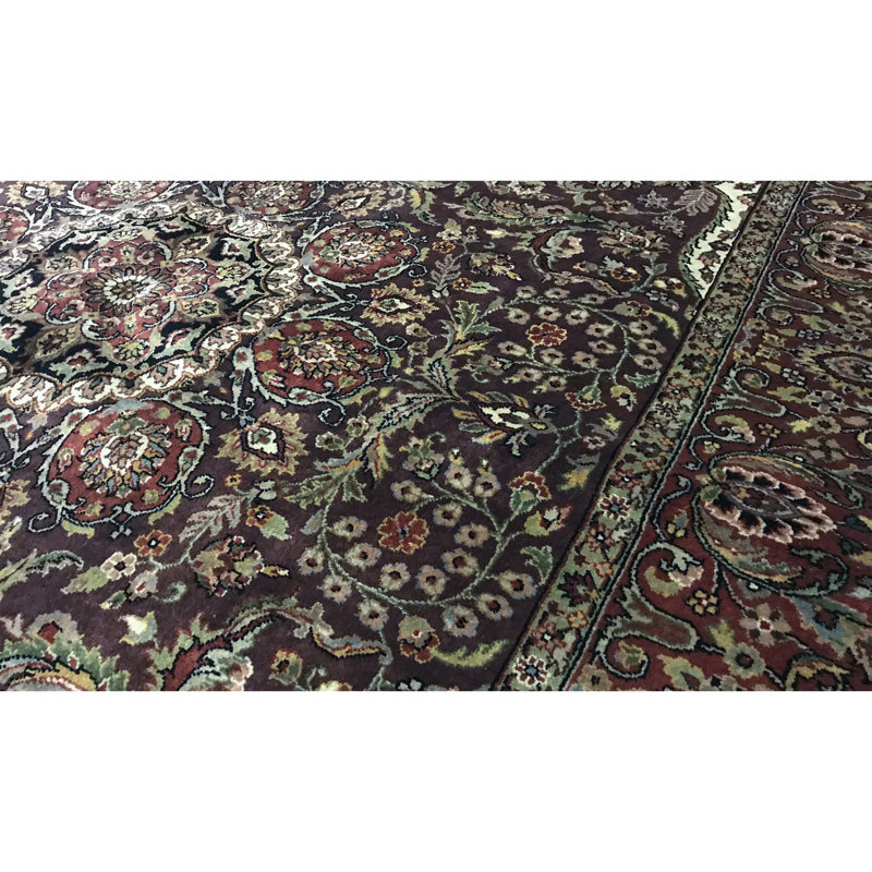 Gramercy Wool Oriental Area Rug in Brown