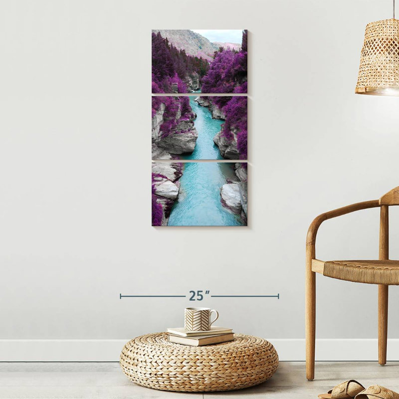 Ensemble de 3 pièces Great Beyond sur toile, H 32 po x l 15 po x P 1,25 po