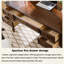 Bureau en bois massif brun foncé de style américain, bureau d'ordinateur d'écriture et de calligraphie-385263795