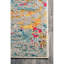 Tapis abstrait tissé à la machine Hiroko - ivoire / bleu / rose / jaune-880696120