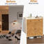Armoire à chaussures en bois, range-chaussures à 4 niveaux avec 2 tiroirs, armoire à chaussures autoportante avec tablettes réglables pour le vestibule