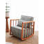 Bina Velvet Wingback Chair