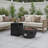 Hotwells 2 Piece Outdoor Concrete Propane Fire Pit Set-1717598575