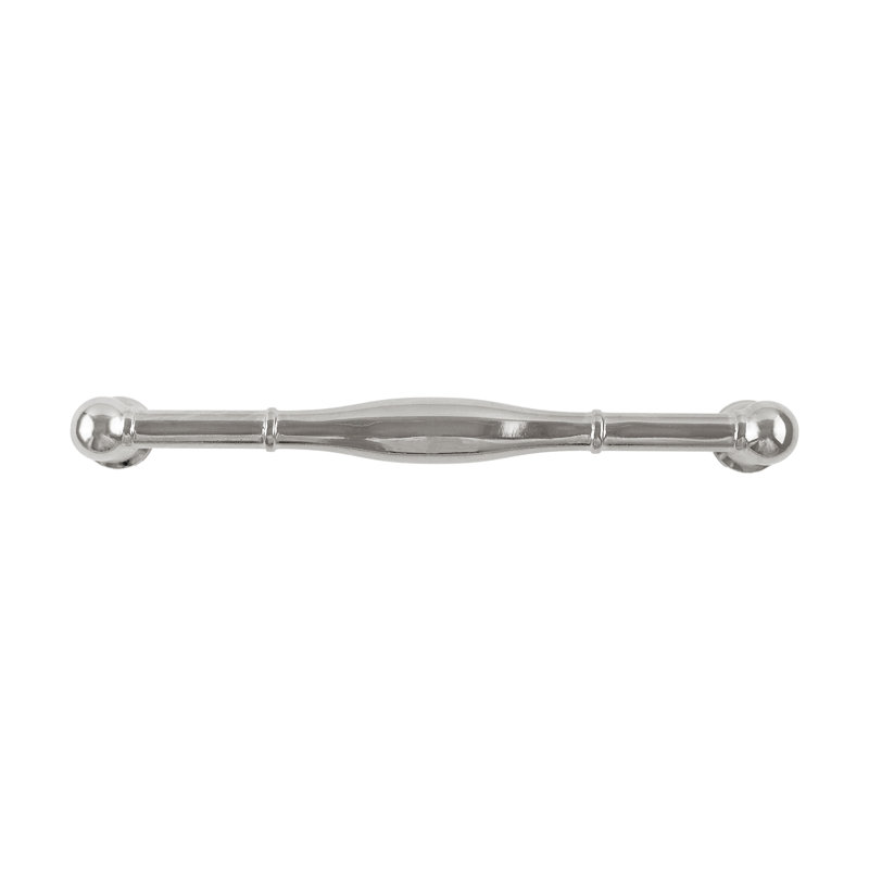 Fuller Collection Handle Pull - Traditional Hardware for Drawers & Cabinets, Polished Nickel, 6 5/16"