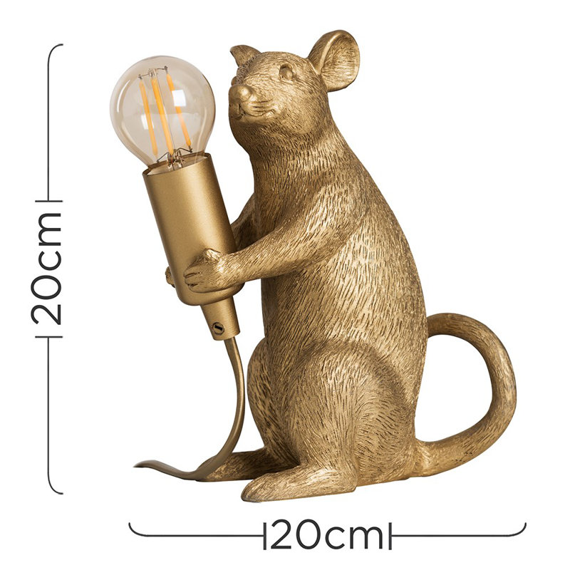 Novelty Lamp, No, Metallic Gold
